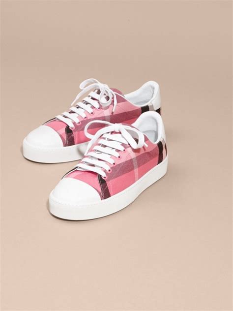 pink burberry shoes